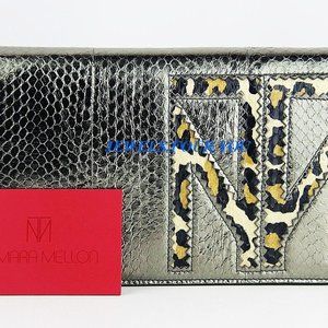 TAMARA MELLON CHIEF DESIGNER JIMMY CHOO TM ENJOY WATERSNAKE CLUTCH BAG ITALY NEW